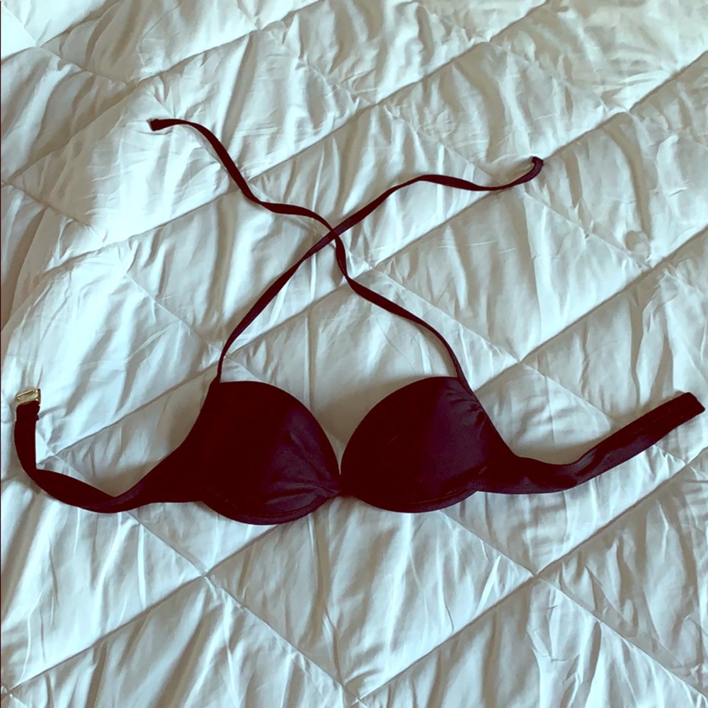 Black push up bikini top